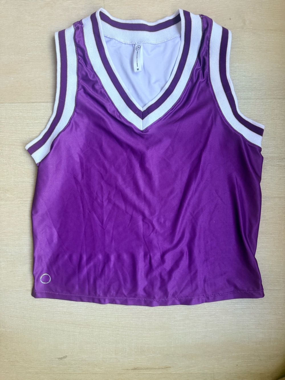 NEW Bubble Purple Basketball Jersey Tank size M with White Trim